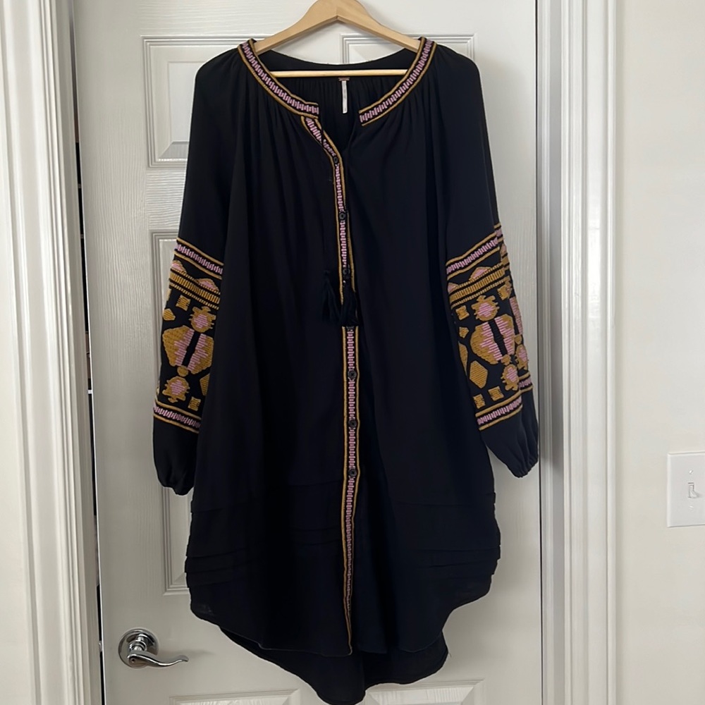 Free People Embroidered Maxi dress